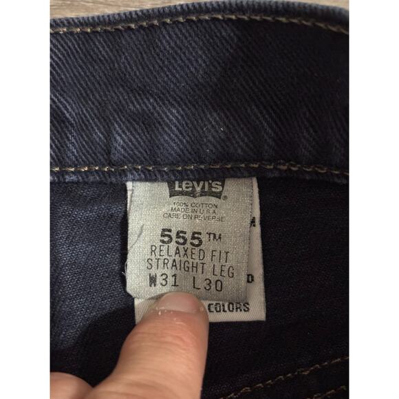 Vintage 90s Levi’s 555 Corduroy Relaxed Straight Pants Made In USA - Men's 30x30 - Picture 5 of 9